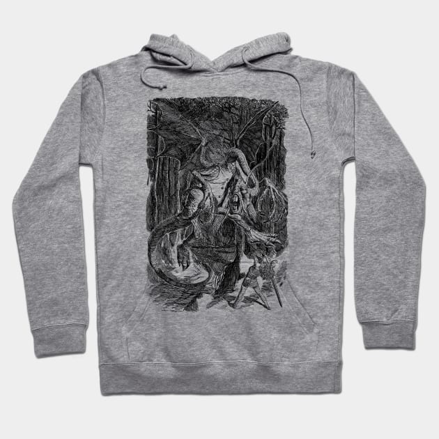 Jabberwocky: The Classic Illustration by John Tenniel from 'Alice's Adventures in Wonderland' 1871 Hoodie by Holymayo Tee